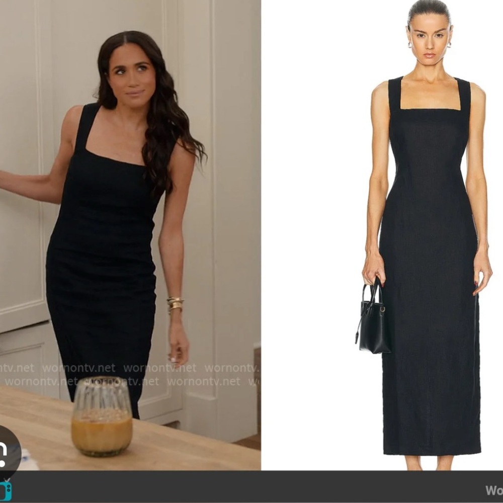 Posse Black Midi Dress